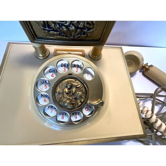 Vintage 1970's French Style rotary dial phone Deco-Tel - Picture 7 of 10